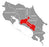 Green Coffee Growing Region Map Costa Rica