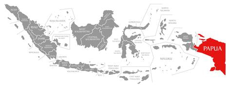 Green Coffee Growing Region Map Papua New Guinea